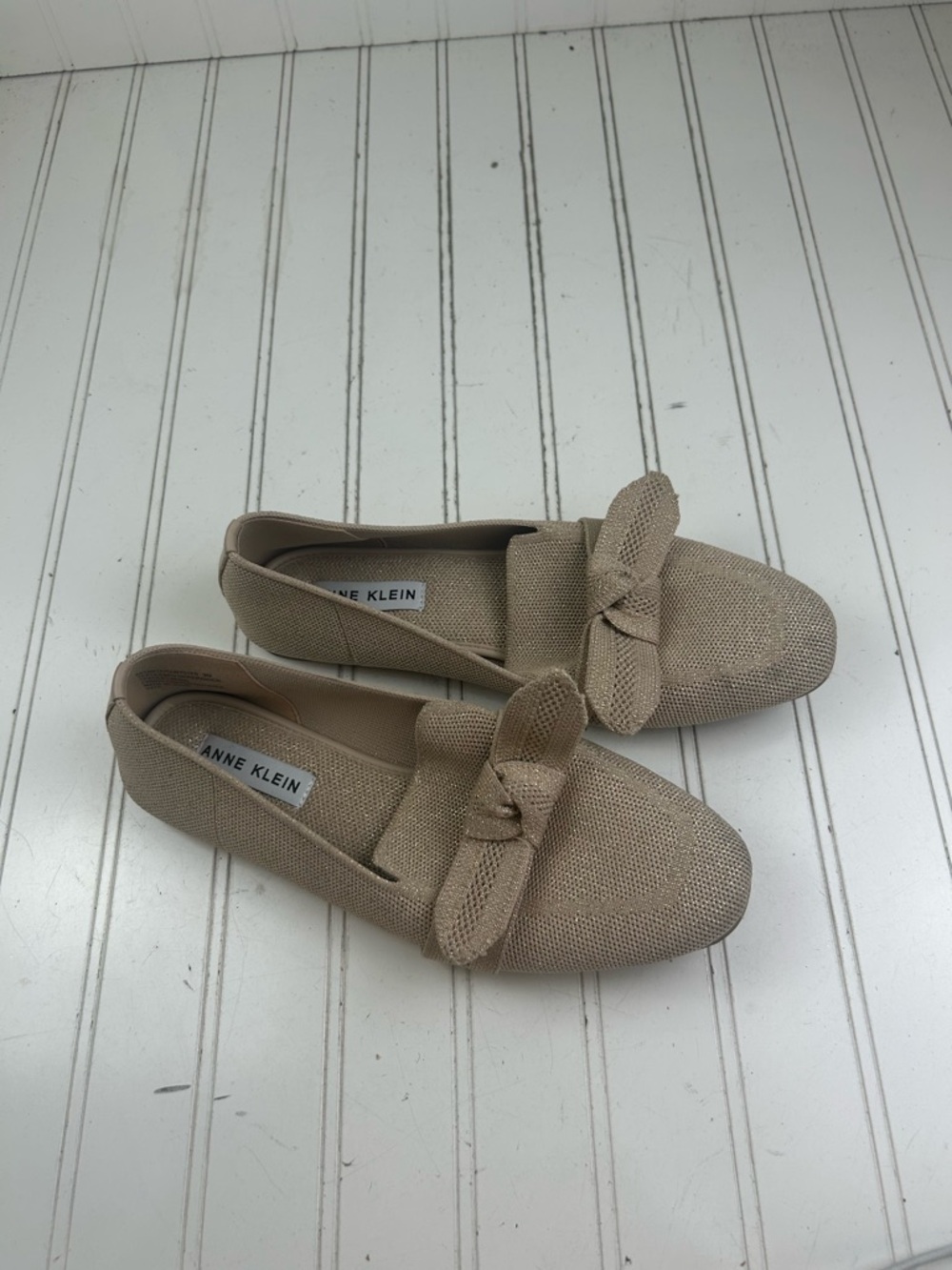 Anne Klein Teryn Bow Knit Slip-On Work Dress Loafer Flats Women’s Size 9M $60 - Picture 9 of 11